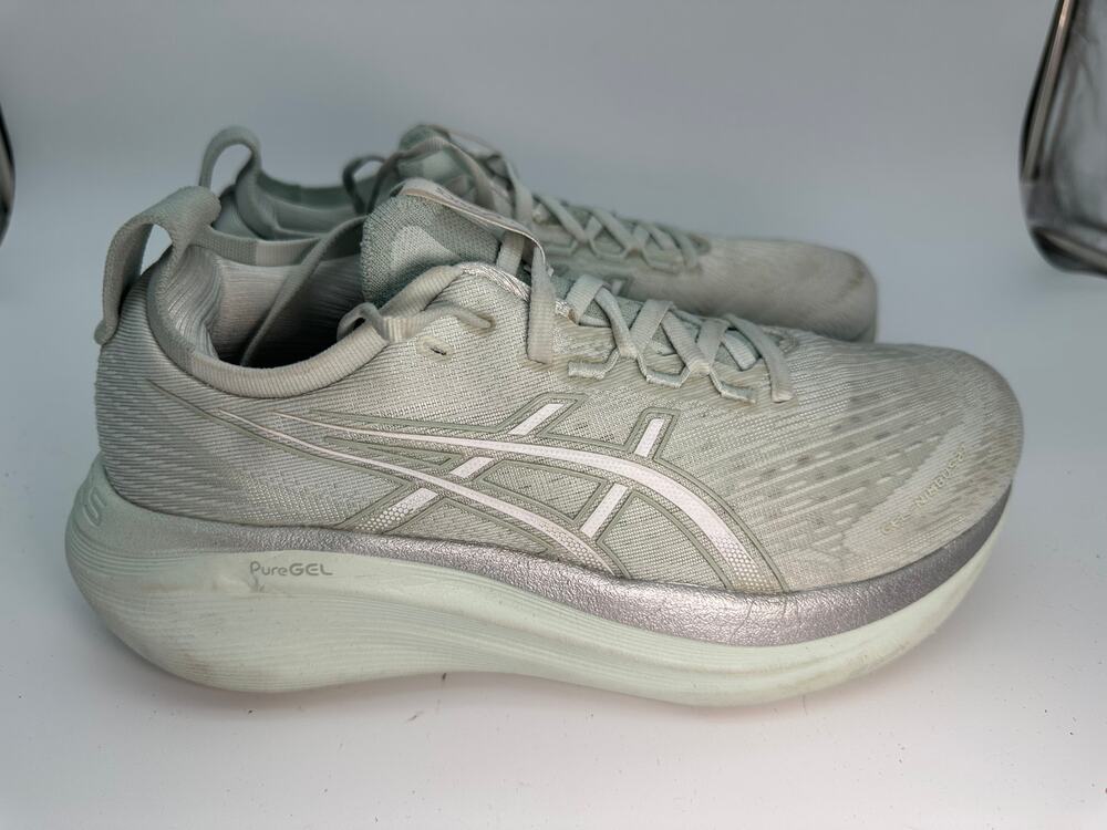 Asics Gel-Nimbus 27 10128753 Athletic Sneaker Women's 8.5 Green Jacquard Sports
